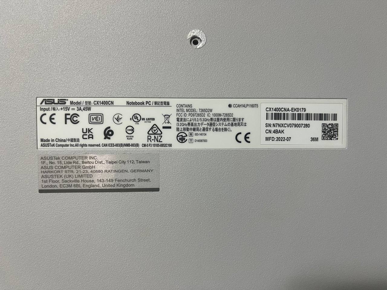 I can´t disabling WP on my chromebook ASUS CX1400CN pls help